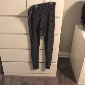 Floral Printed Lace Leggings